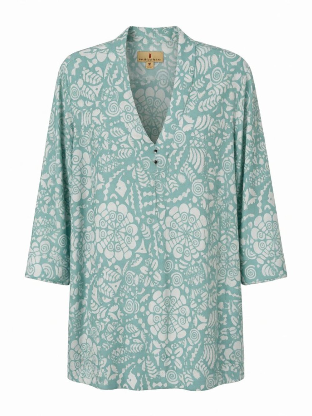 Sport Haley Blouse XL Aqua Print